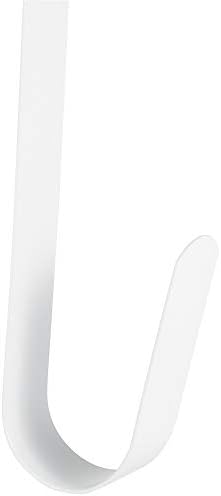 RND Thin Metal Over Door Wreath Hanger Hook - White 15 Inch