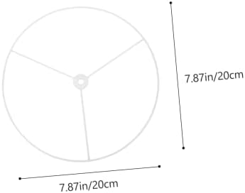 2Pcs E27 Round Iron Lampshade Frame for Ceiling Light and Chandelier DIY