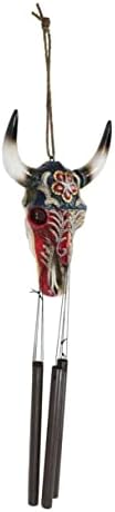 Ebros Gift Patriotic Texas Flag Wind Chime Decor