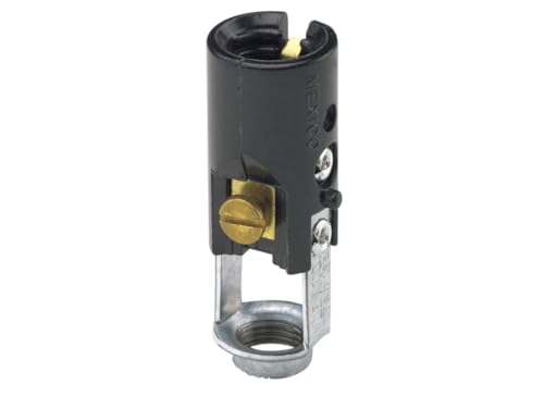 Leviton Candelabra Socket Keyless Single Circuit 10025 Black