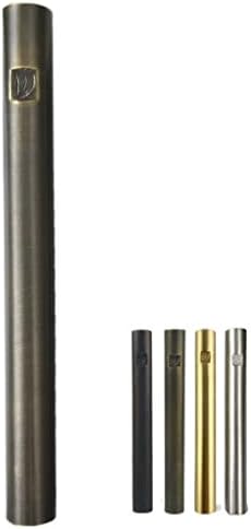 AS Brass Mezuzah Case With Scroll 9 Inches 1