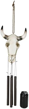 Ebros Gift Patriotic Texas Flag Wind Chime Decor