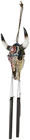 Ebros Gift Patriotic Texas Flag Wind Chime Decor