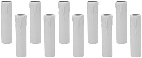 10pcs Candle Socket Covers with Wax Drop Design for Chandeliers