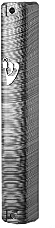 SUPER STAM Mezuzah Case Holder with Gray Black Stripes