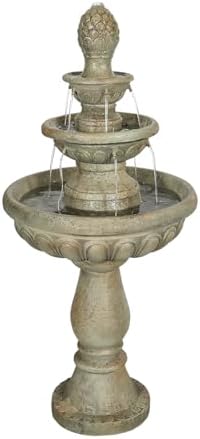 SunJet 425 Inch 3-Tier Modern Concrete Fountain