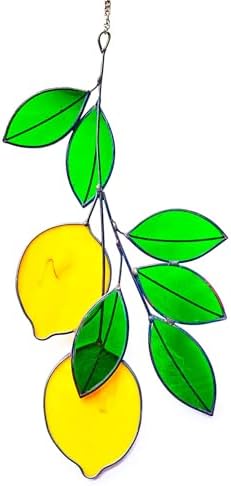Lemon Leaf Green Artificial Plants Suncatcher Decor