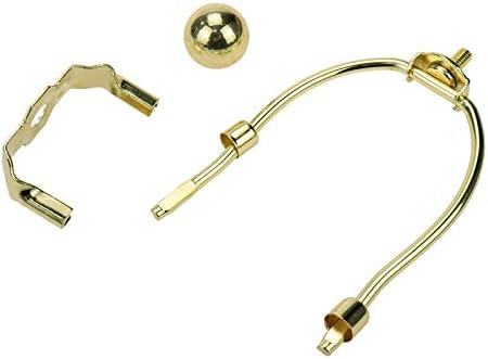 LC LICTOP 5 Inch Gold Lamp Harp Holder Set of 2