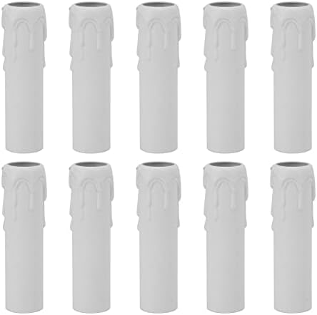 10pcs Candle Socket Covers with Wax Drop Design for Chandeliers