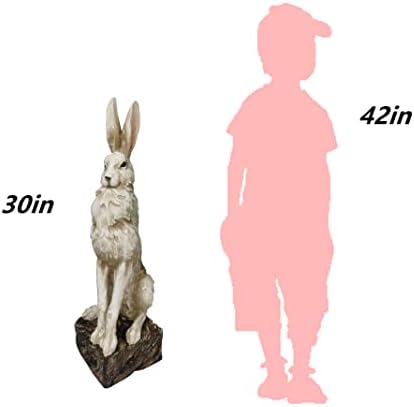 Realistic Large Rabbit Statue Garden Decor 30 High