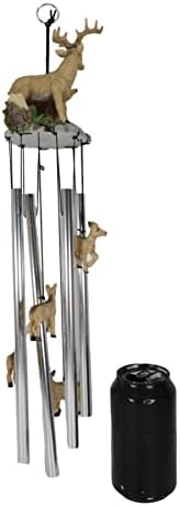 Ebros Gift Forest Family Deer Wind Chime Decor