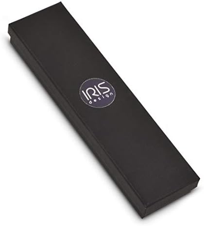 AJDesign Iris Collection Handcrafted Pewter Mezuzah Case Gold Floral