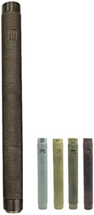 AS Brass Mezuzah Case With Scroll 11 Inches