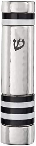 AS Mezuzot Stainless Steel Mezuzah Case with Ring Design