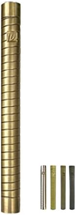 AS Brass Mezuzah Case With Scroll 7 Inches