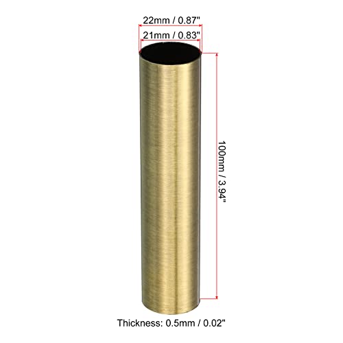 MECCANIXITY E12 Candle Socket Covers 12 Pcs Bronze Metal Sleeves