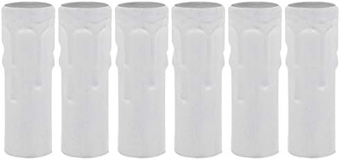 Beaupretty White Candle Light Socket Covers 6pcs