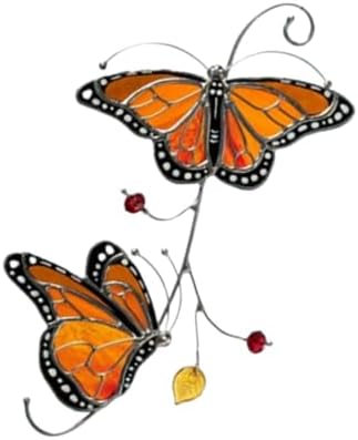 Butterfly Stained Glass Suncatcher for Window Hanging
