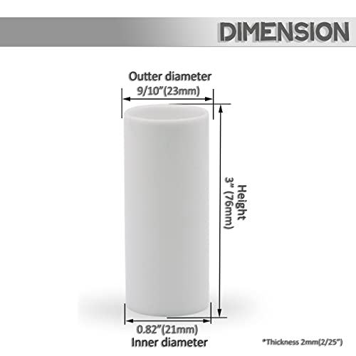 GooChan 3 Inch White Candle Cover Sleeves 12-Pack