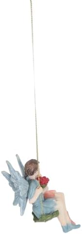 Couple Flower Fairy Garden Pendant Sculpture