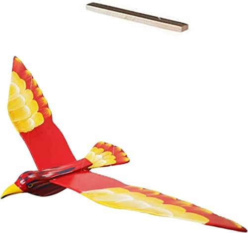 WitnyStore Red House Finch Wooden Bird Mobile 24 Inch