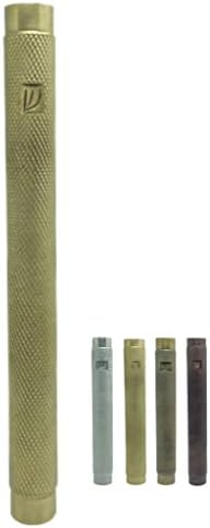 AS Brass Mezuzah Case With Scroll 7 Inches Gold
