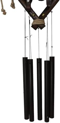Ebros Gift Large Rustic Horse Saddle Wind Chime