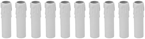 10pcs Candle Socket Covers with Wax Drop Design for Chandeliers