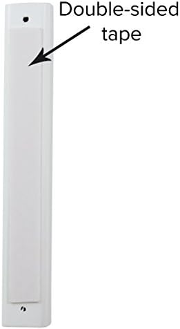 Peer Hastam White Wood Mezuzah Case With Gold Shin