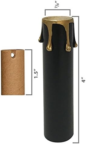 Royal Designs 4 Inch Candle Drip Sleeves Chandelier Socket Covers Set of 10