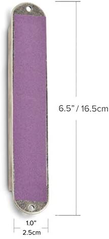 AJDesign Iris Collection Handcrafted Pewter Mezuzah Case Gold Floral