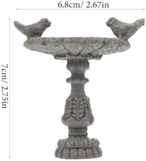 Miniature Birdbath Fountain for Dollhouse Garden
