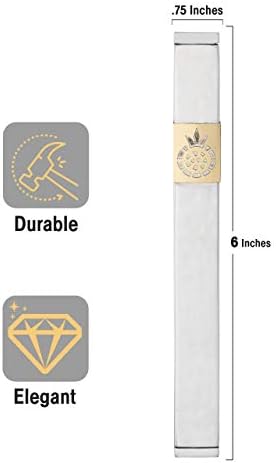 AS Mezuzot Aluminum Mezuzah Case Pomegranate Design