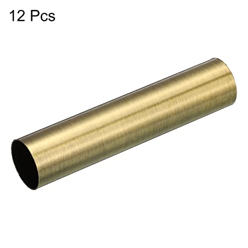 MECCANIXITY E12 Candle Socket Covers 12 Pcs Bronze Metal Sleeves
