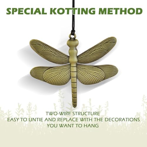 Dragonfly Wind Chimes for Outdoor 32 Inch Decor