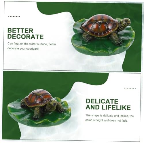 Floating Turtle Pond Decor Resin Sculpture