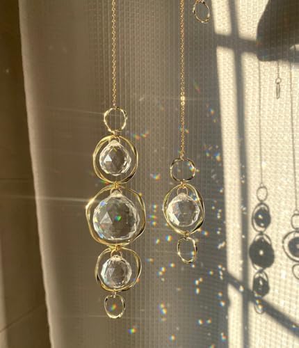 Healing Crystal Suncatchers 2 Pack Rainbow Maker
