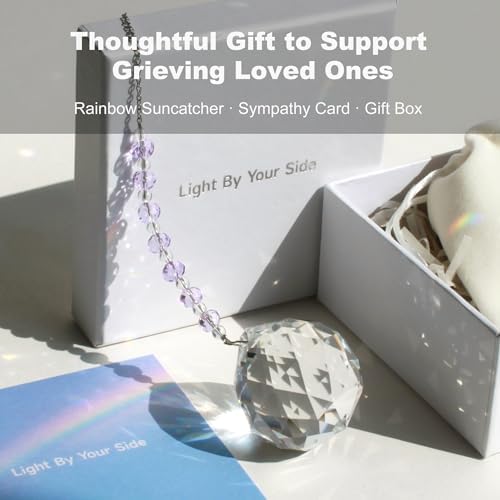 Light By Your Side Sympathy Gift - Crystal Rainbow Suncatcher