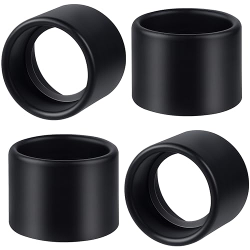 4Pcs Black Light Socket Shade Rings E26 E27 Compatible