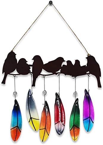Handmade Glass Wind Chimes for Outdoor and Indoor Use