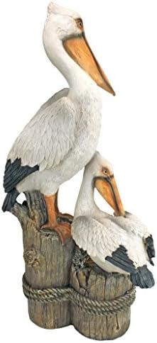 Design Toscano Coastal Decor Pelican Statue 9 Inch Wide