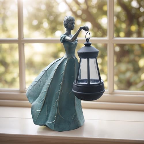 Fairy Garden Statue with Solar Lights and Resin Details
