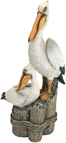 Design Toscano Coastal Decor Pelican Statue 9 Inch Wide