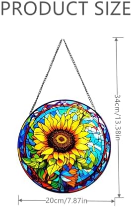 HOTIYOK Sunflower Suncatcher Window Hanging