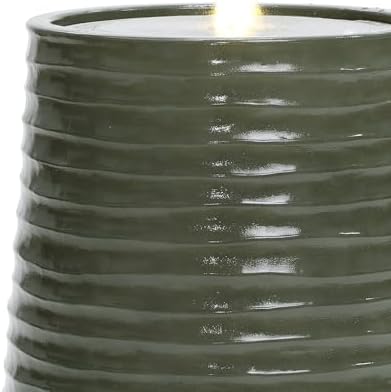 LuxenHome 20 Inch Water Fountain with LED Light