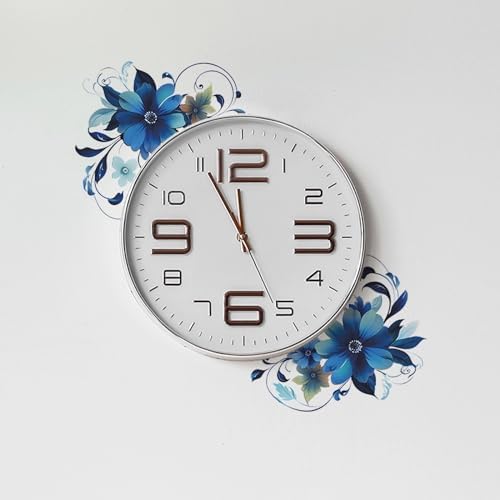 Blue Daisy Botanical Wall Stickers for Decor