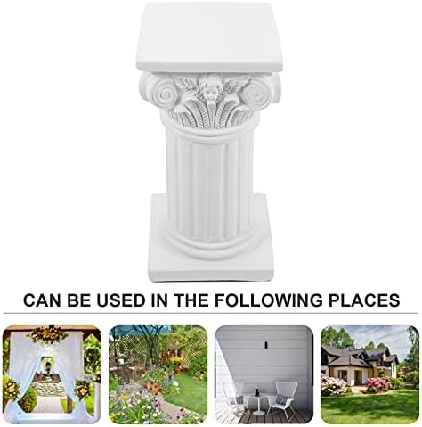 NUOBESTY Roman Column Statue Resin Outdoor Decor