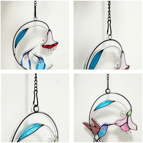 10 Pcs 20 Inch Black Stained Glass Hanging Chain