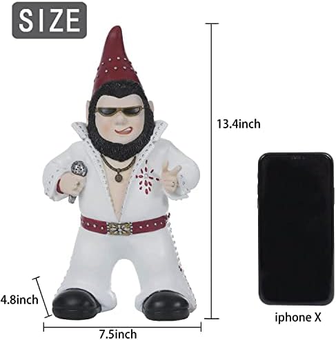 Large Resin Gnome Garden Statue Outdoor Decor