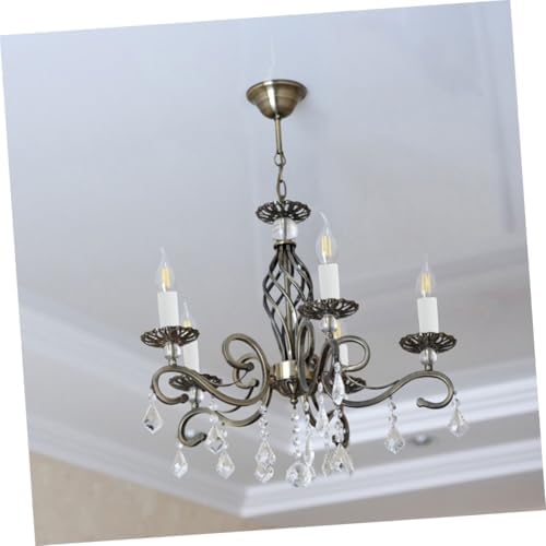 Zerodeko 4pcs Iron Chandelier Base Sleeves for Candle Light Covers